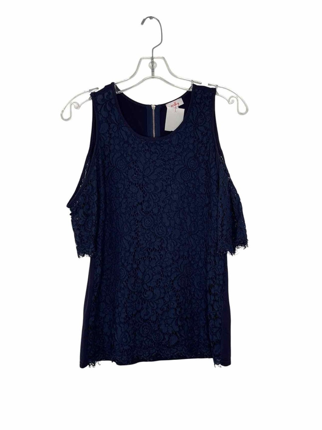 Pixley Size X- Small Navy Pre-Owned Top- Ladies