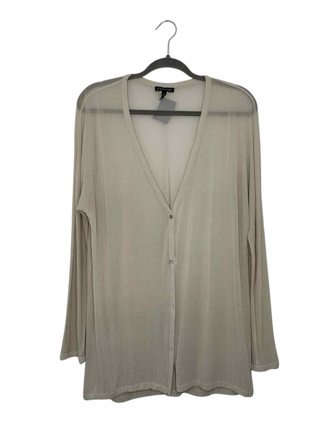 Eileen Fisher Size S/M Beaver Pre-Owned Blouse- Ladies