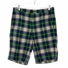 Load image into Gallery viewer, Brooks Brothers Waist Size 30 Green Plaid Pre-Owned Shorts- Mens
