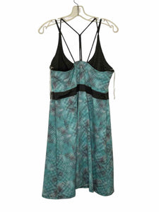 Soybu Size X-Large Teal Print Pre-Owned Dress- Ladies