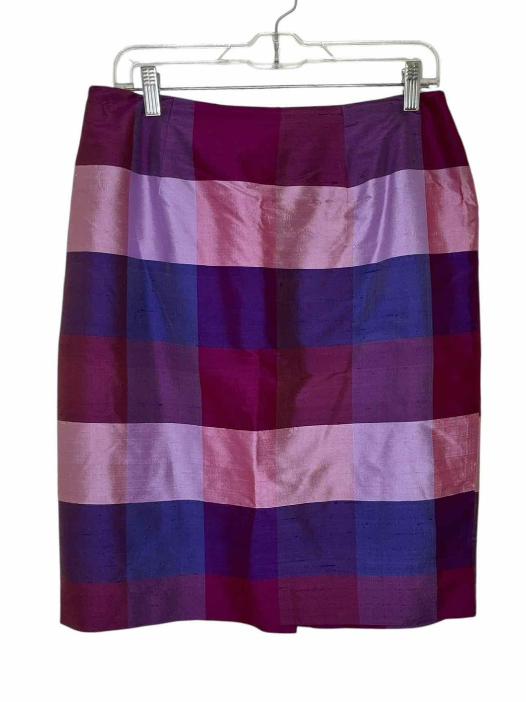 Spenser Jeremy Size 12 Purple Plaid Pre-Owned Skirt- Ladies
