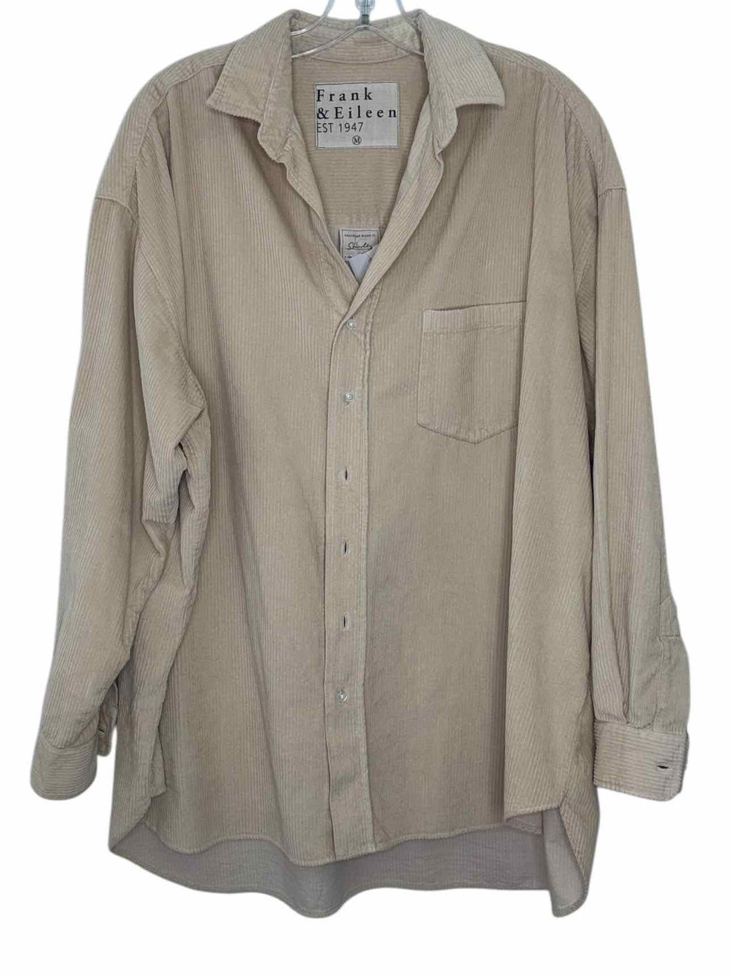 Frank & Eileen Size Medium Beige Pre-Owned Shirt- Ladies