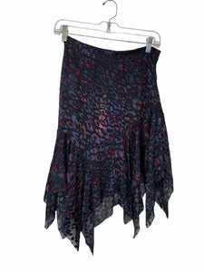 IRO Size Small Black Print Pre-Owned Skirt- Ladies