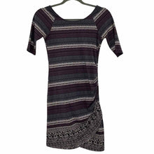 Load image into Gallery viewer, Free People Size X- Small Purple Stripe Pre-Owned Dress- Ladies
