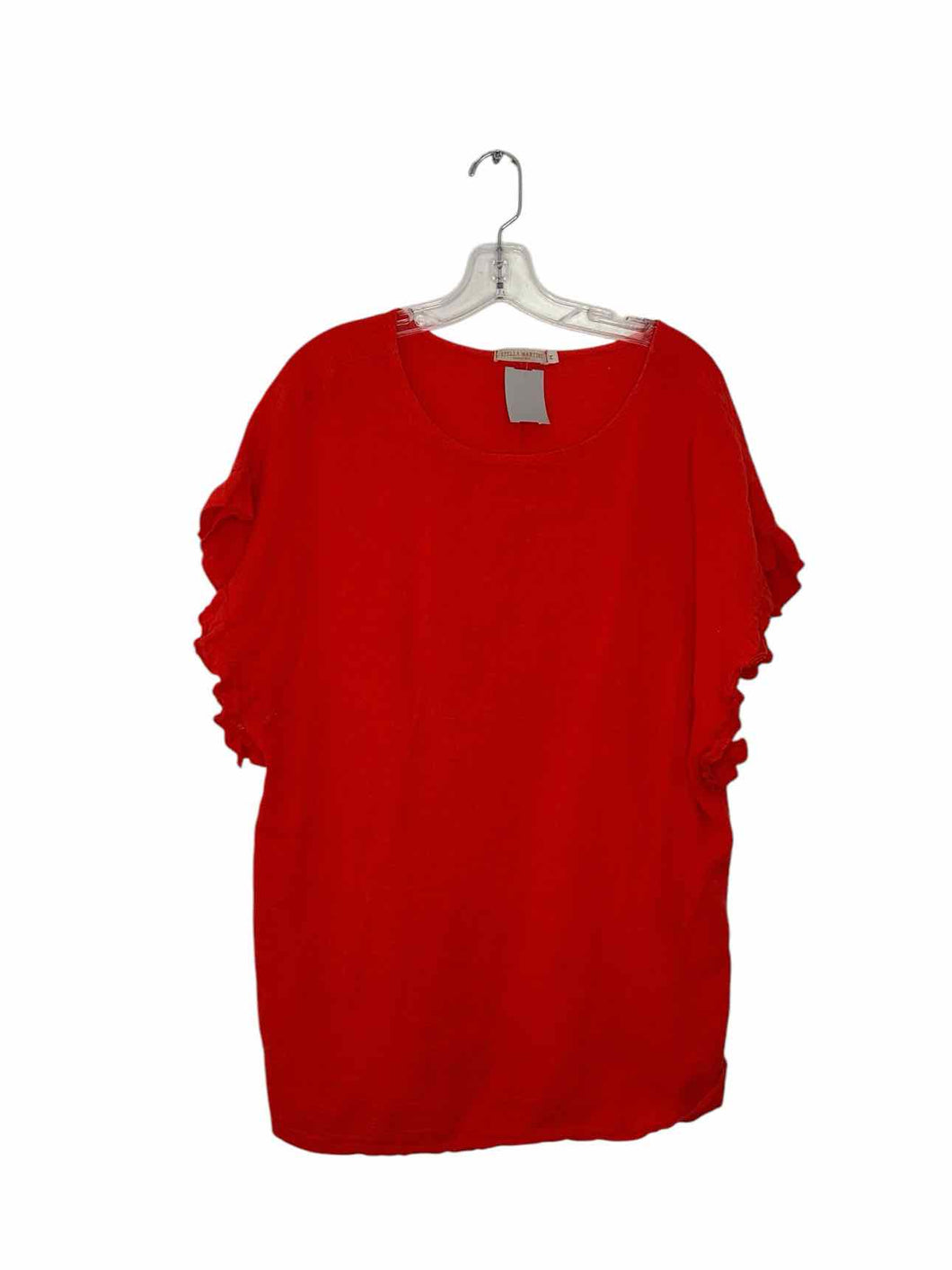 Size Medium Orange Pre-Owned Top- Ladies