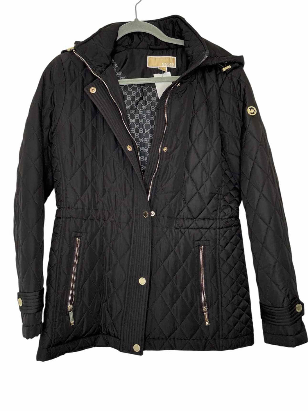 Michael Kors Size Medium Black Pre-Owned Coat- Ladies