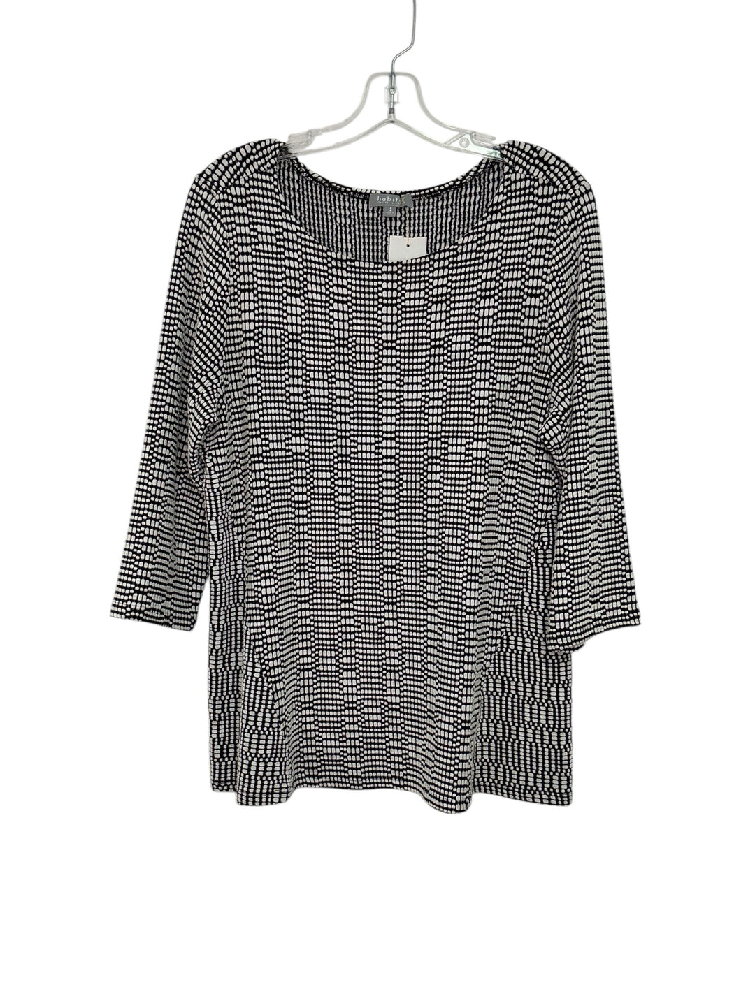 Habitat Size Small Blk/Wht Pre-Owned Top- Ladies