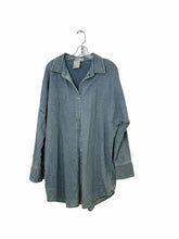 Load image into Gallery viewer, Bumpsuit Size M Denim Pre-Owned Maternity
