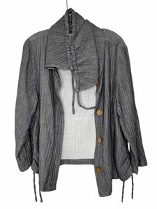 Habitat Size Medium Grey Pre-Owned Blazer/Indoor Jacket- Ladies