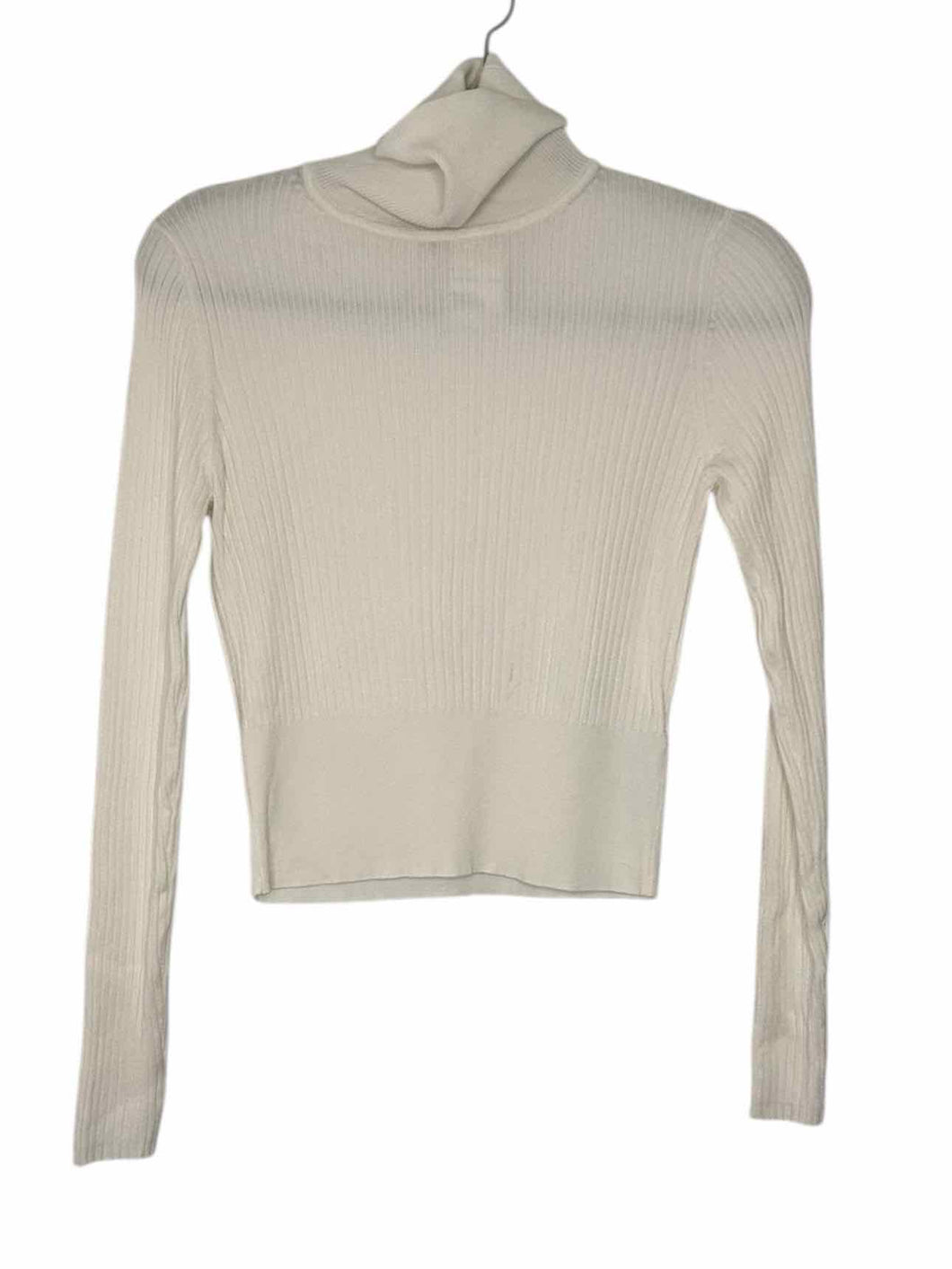 Zara Size Medium White Pre-Owned Sweater- Ladies