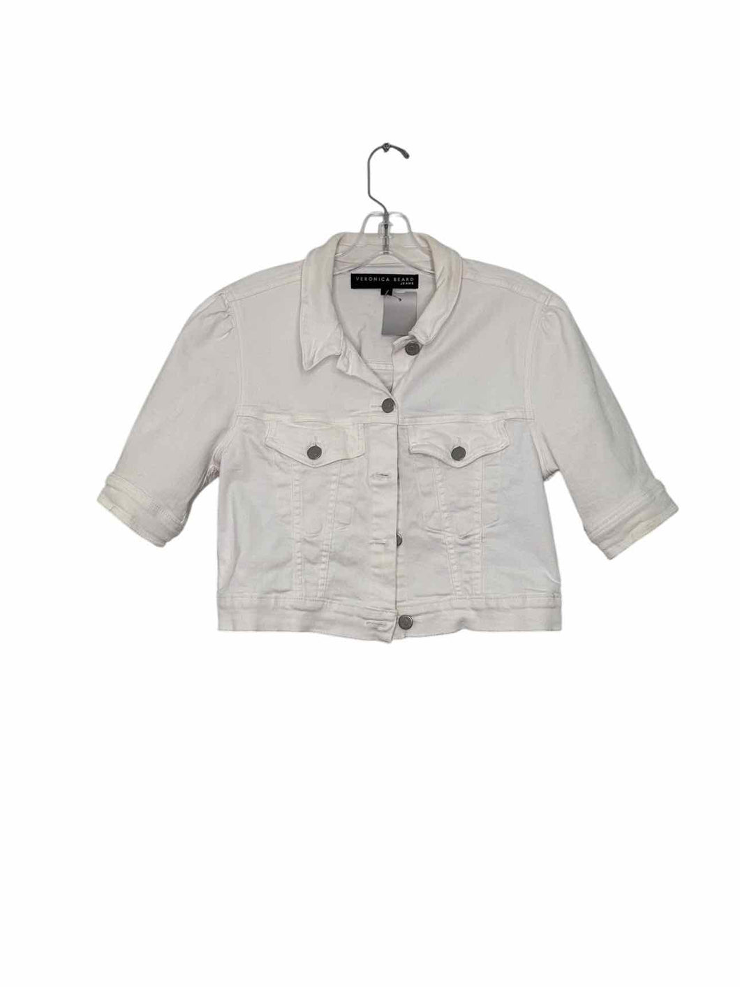 Veronica Beard Size Small White Pre-Owned Jacket- Ladies