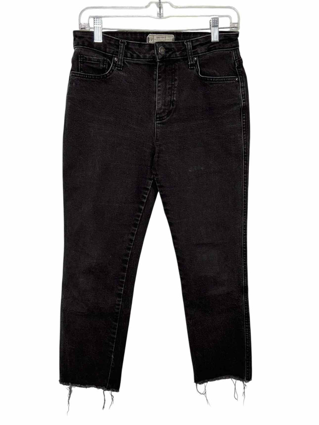 Free People Size 27 Black Denim Pre-Owned Jeans- Ladies