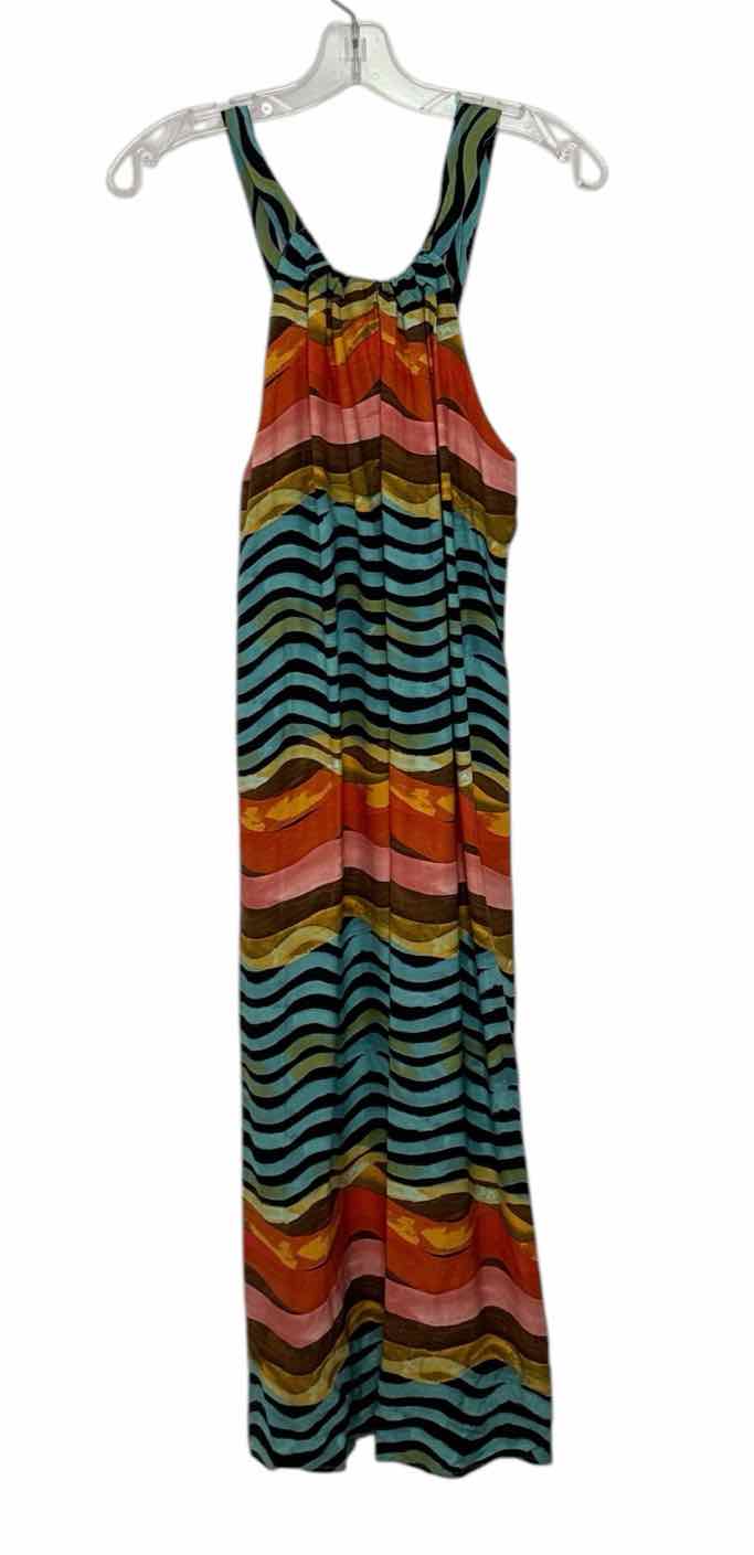 Corey Lynn Calter Size Small Black Stripe Pre-Owned Dress- Ladies