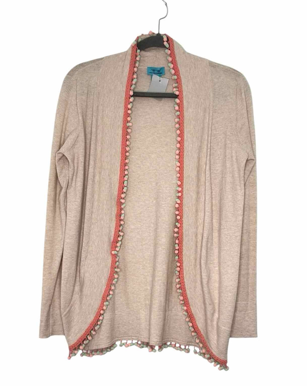 Two Bees Cashmere Size Medium Peach Pre-Owned Sweater- Ladies