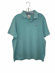 Tommy Hilfiger Size XL Turquoise Pre-Owned Shirt- Mens