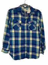 Load image into Gallery viewer, LL Bean Size Small Blue Plaid Pre-Owned Shirt- Ladies
