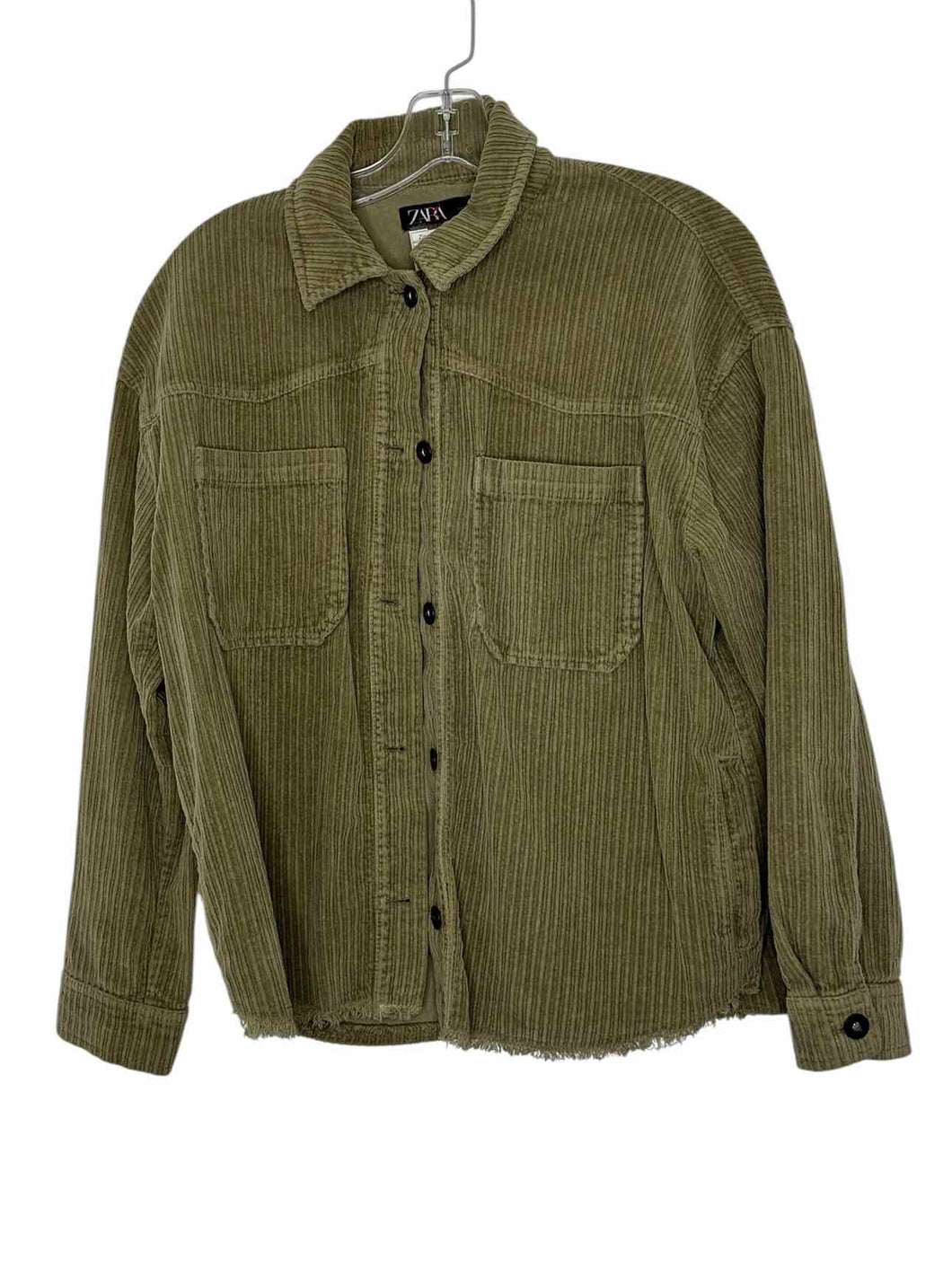Zara Size Small Army Green Pre-Owned Blazer/Indoor Jacket- Ladies