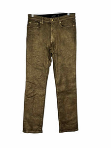 Lauren Ralph Lauren Size 6 Gold Pre-Owned Jeans- Ladies