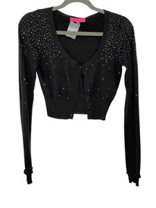 Betsey Johnson Size Medium Black Pre-Owned Sweater- Ladies