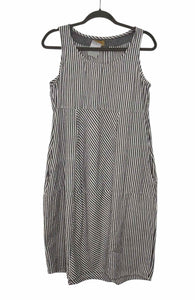 Tulip Size Small Black Stripe Pre-Owned Dress- Ladies