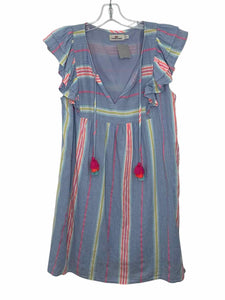 Vineyard Vines Size Small Blue Stripe Pre-Owned Dress- Ladies