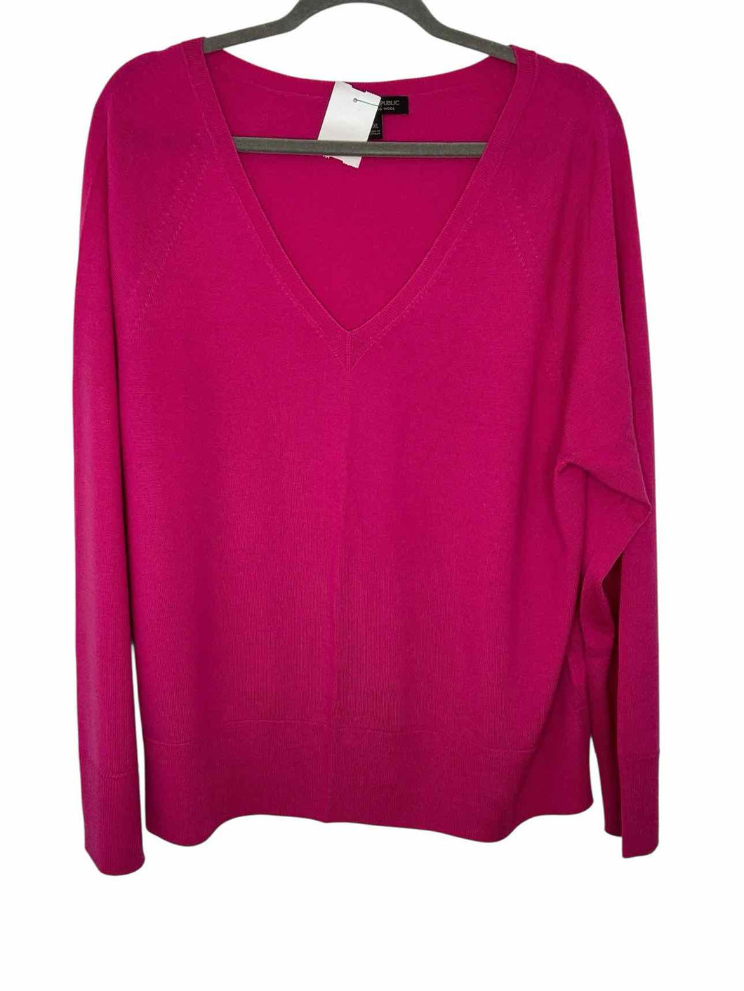 Banana Republic Size XXL Hot Pink Pre-Owned Sweater- Ladies