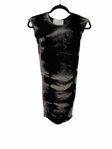 Dolan Size Medium Black Print Pre-Owned Tank Top- Ladies