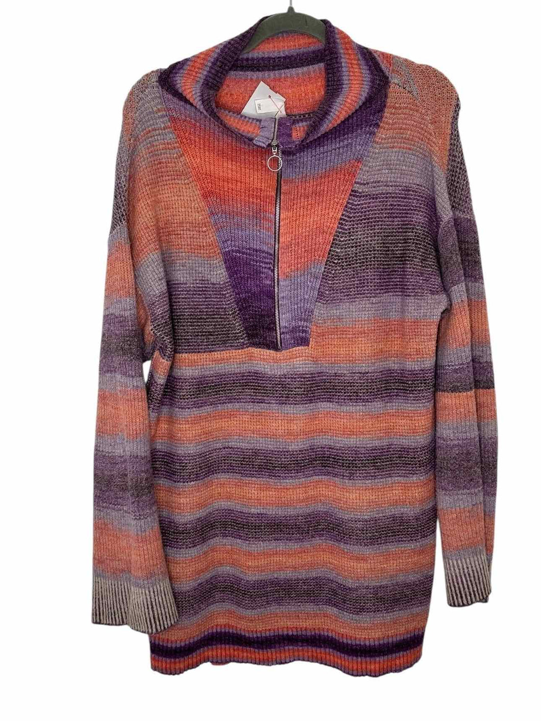 Daily Practice Size Small Lavender Print Pre-Owned Dress- Ladies
