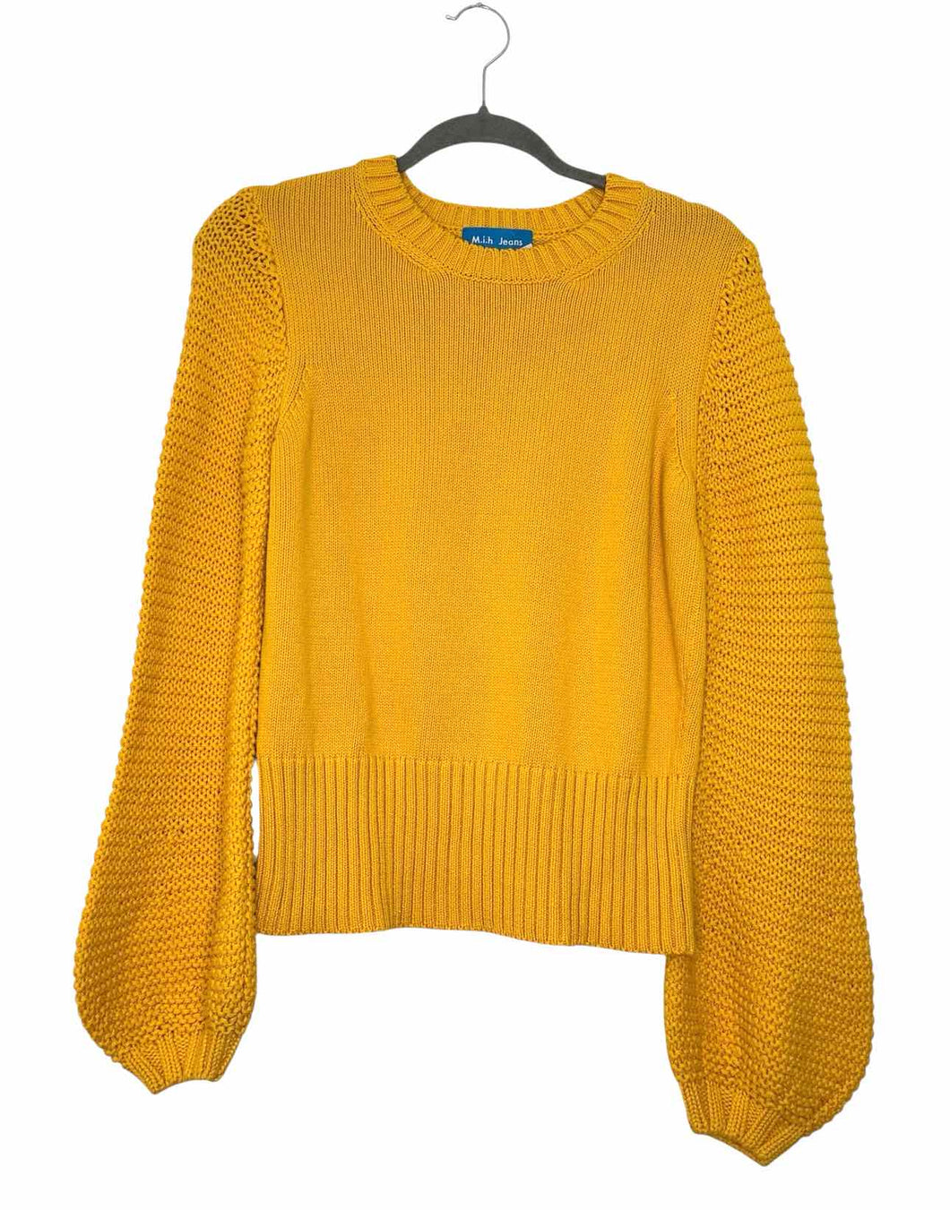 MiH Jeans Size Small Gold Pre-Owned Sweater- Ladies