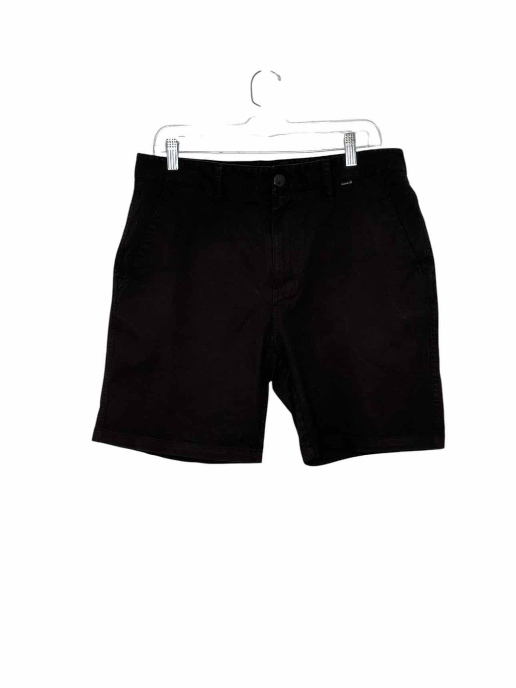 Hurley Waist Size 33 Black Pre-Owned Shorts- Mens
