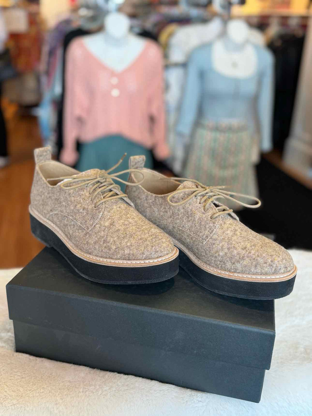 Eileen Fisher Size 7 Beige Loafer Footwear- New in Box Shoes- Ladies