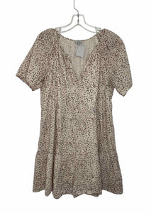 Rails Size Small Beige Print Pre-Owned Dress- Ladies