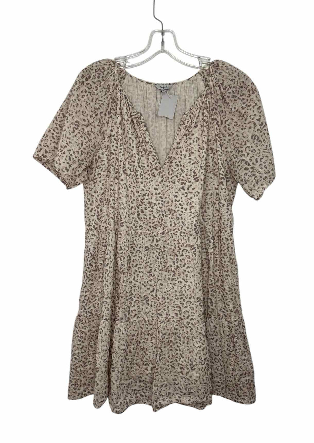 Rails Size Small Beige Print Pre-Owned Dress- Ladies