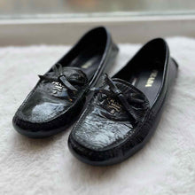 Load image into Gallery viewer, Prada Size 36.5 Black Flats Pre-Owned Shoes- Ladies
