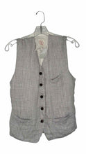Load image into Gallery viewer, Hannoh Wessel Size 8 Grey Plaid Pre-Owned Vest- Ladies
