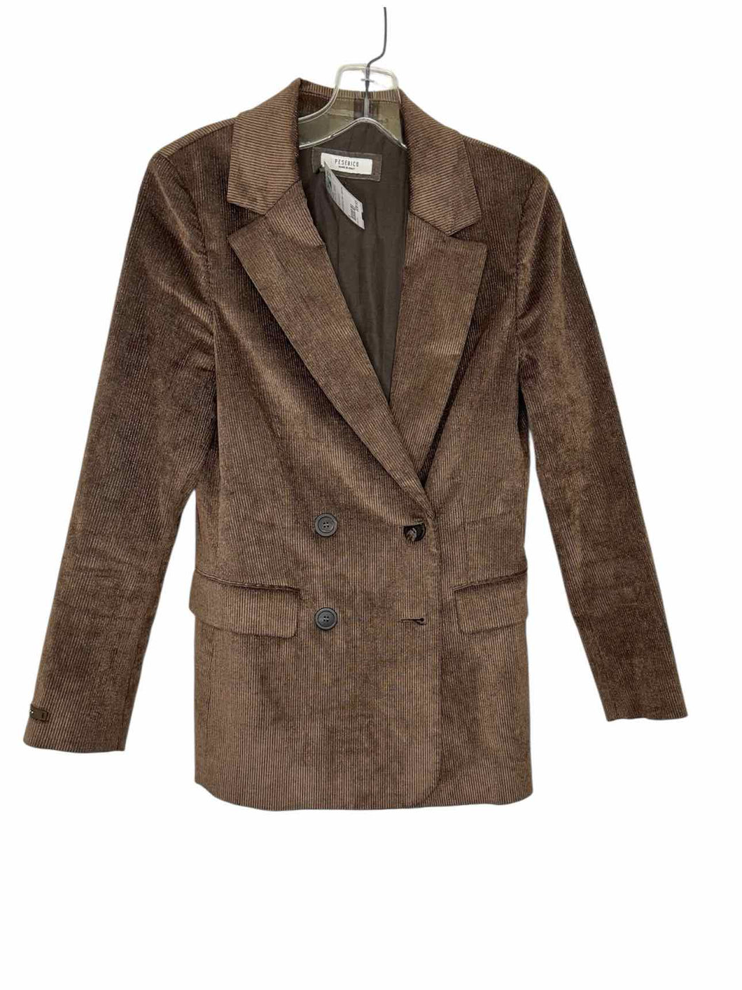Peserico Size 8 Brown Pre-Owned Blazer/Indoor Jacket- Ladies