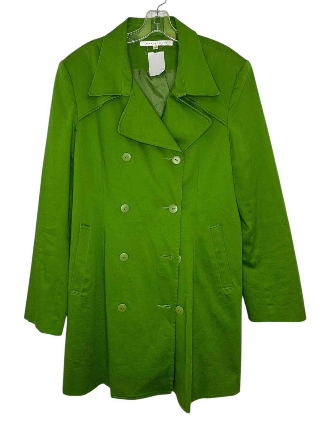 Max Studio Size 14 Green Pre-Owned Jacket- Ladies