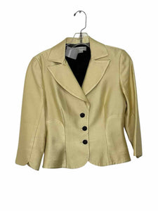 Kay Unger Size 4 Pale Yellow Pre-Owned Blazer/Indoor Jacket- Ladies