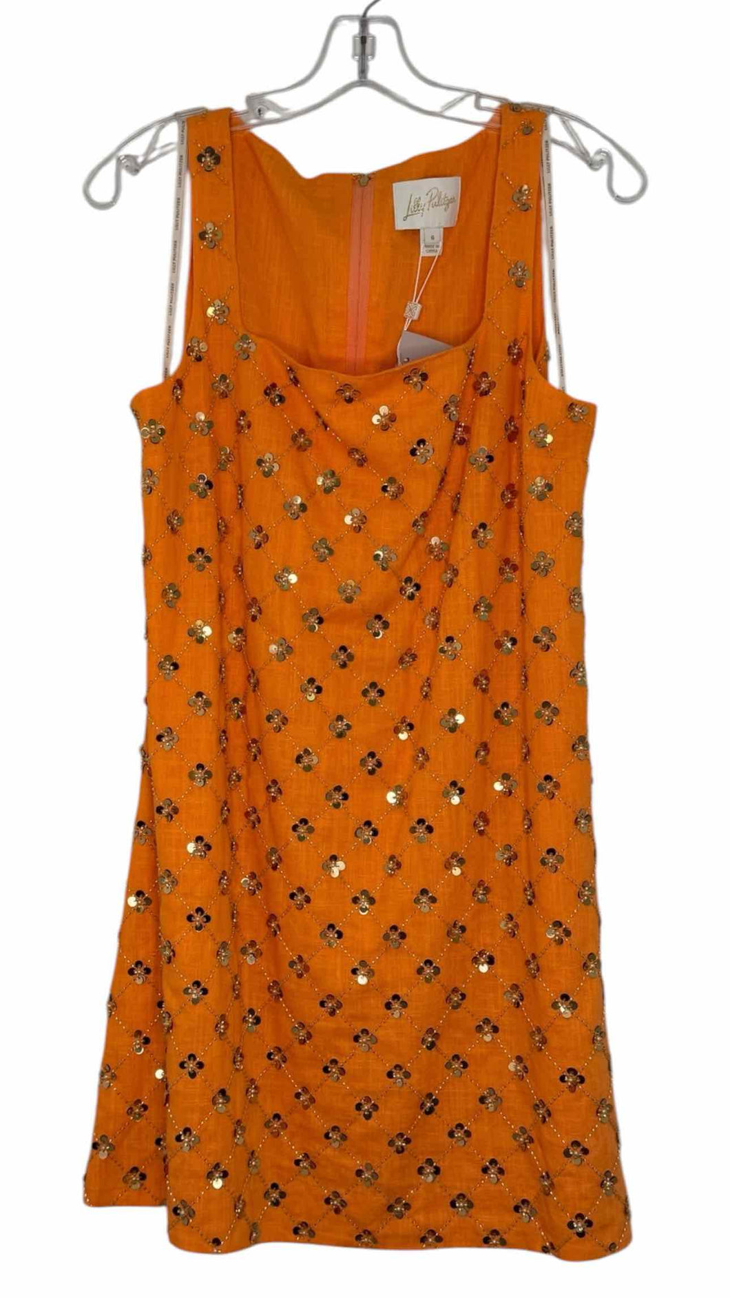 Lilly Pulitzer Size 6 Orange New w/ Tags Dress- Ladies