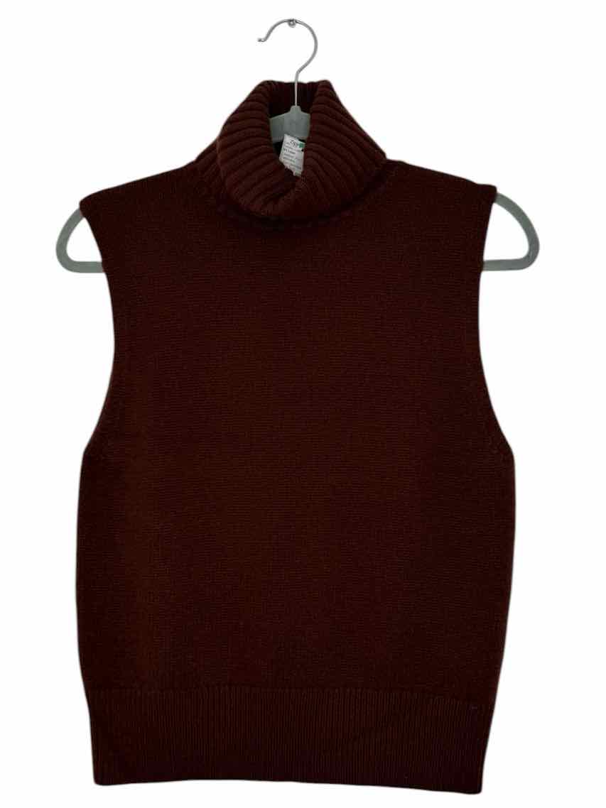 Nili Lotan Size Medium Chestnut Pre-Owned Sweater- Ladies