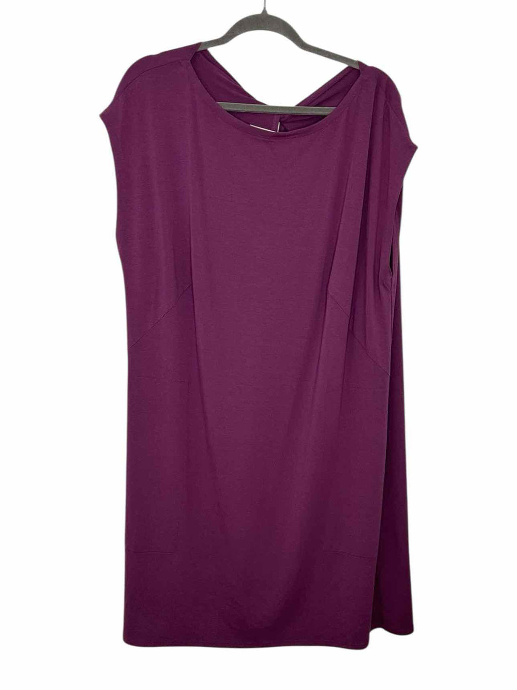 Eileen Fisher Size 1X Purple Pre-Owned Dress- Ladies