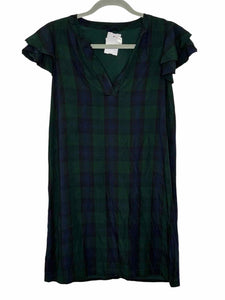 Vineyard Vines Size XXS Green Plaid Pre-Owned Dress- Ladies