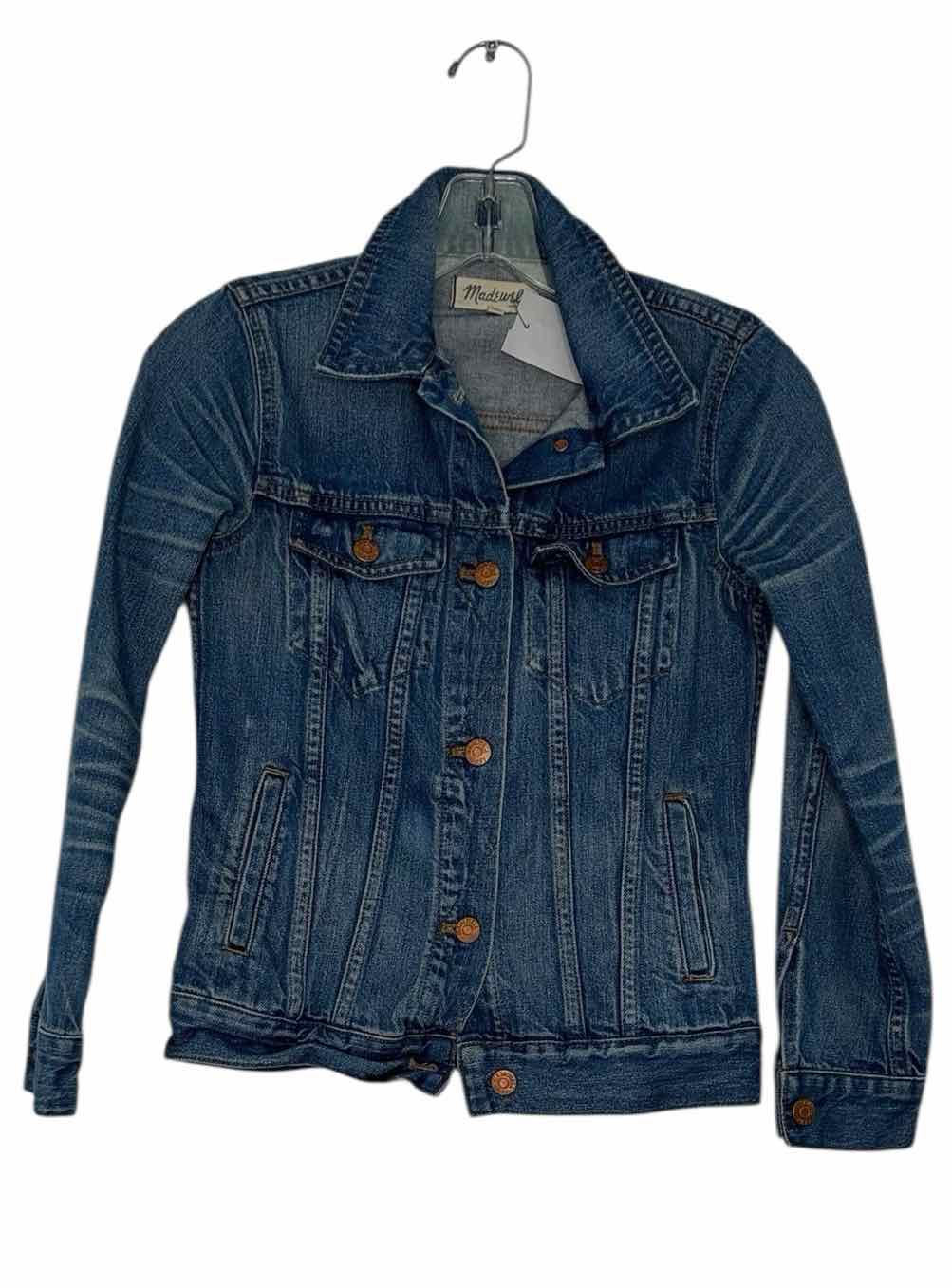 Madewell Size X- Small Denim Pre-Owned Jacket- Ladies