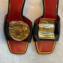 Load image into Gallery viewer, Tory Burch Size 9 Black Heels Pre-Owned Shoes- Ladies
