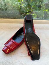 Load image into Gallery viewer, Roger Vivier Size 38.5 Red Pre-Owned Flats Shoes- Ladies
