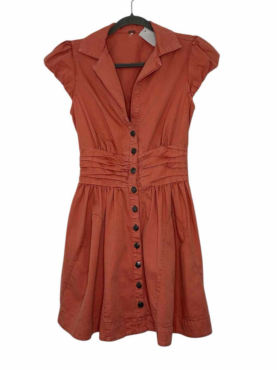 Free People Size X- Small Salmon Pre-Owned Dress- Ladies
