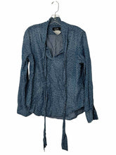 Load image into Gallery viewer, Nanette by Nanette Lepore Size L Blue Print Pre-Owned Blouse- Ladies
