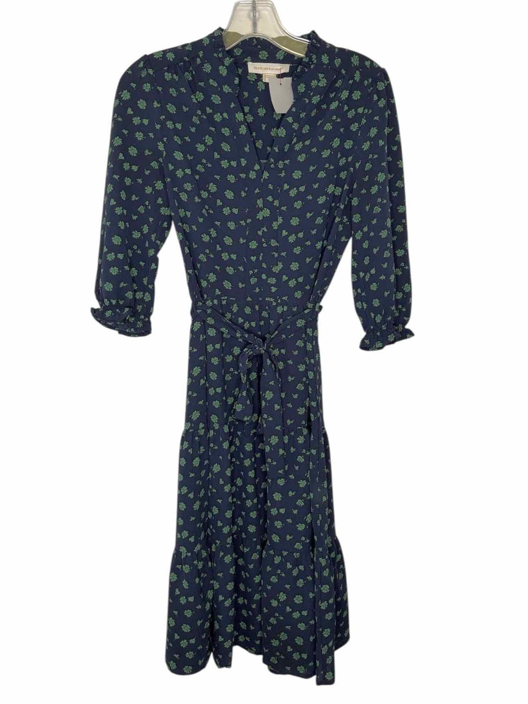 Monteau Size Small Navy Floral Pre-Owned Dress- Ladies
