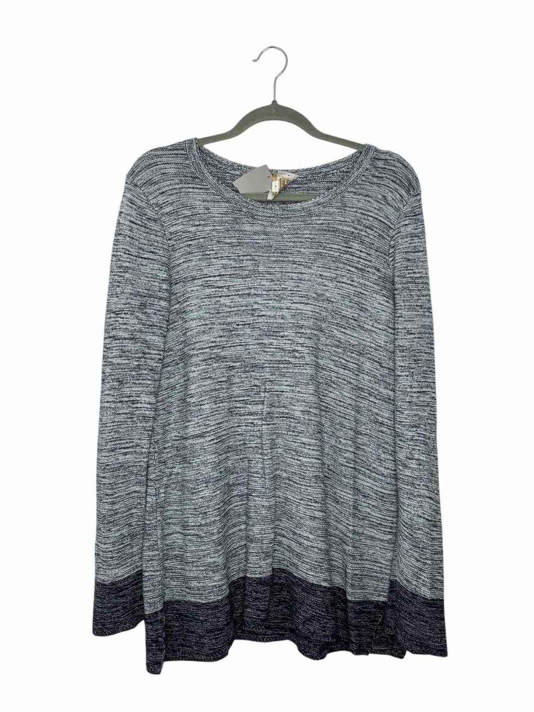 Sail to Sable Size Large Blue Print Pre-Owned Sweater- Ladies