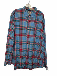 LL Bean Size XL Blue Plaid Pre-Owned Shirt- Mens